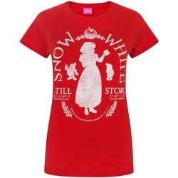 Textiel Dames T-shirts korte mouwen Disney  Rood