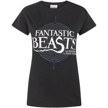 Textiel Dames T-shirts met lange mouwen Fantastic Beasts And Where To Fi  Zwart