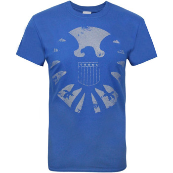 Textiel Heren T-shirts korte mouwen Marvel  Blauw