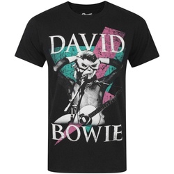 Textiel Heren T-shirts korte mouwen David Bowie  Zwart