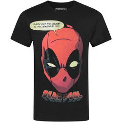 Textiel Heren T-shirts korte mouwen Deadpool  Zwart