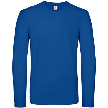 Textiel Heren T-shirts met lange mouwen B And C TU05T Blauw