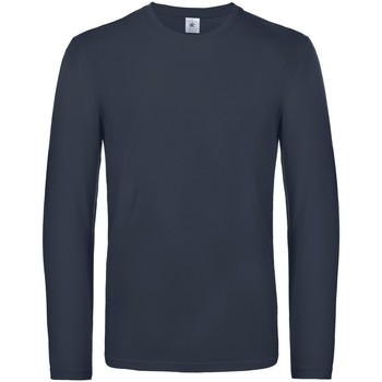 Textiel Heren T-shirts met lange mouwen B And C TU07T Blauw