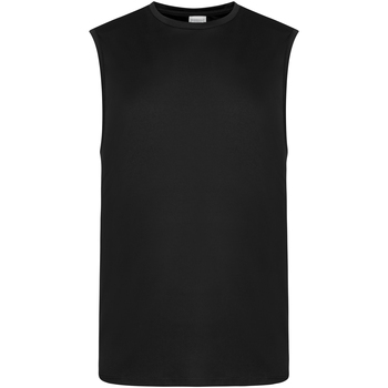 Textiel Heren T-shirts met lange mouwen Awdis JC022 Zwart