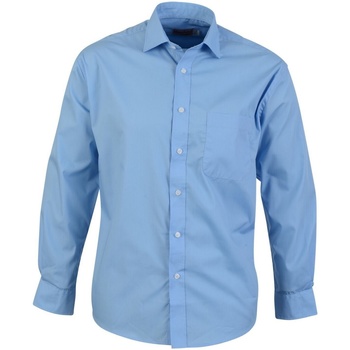 Textiel Heren Overhemden lange mouwen Absolute Apparel  Blauw