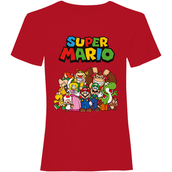 Textiel T-shirts met lange mouwen Super Mario  Rood