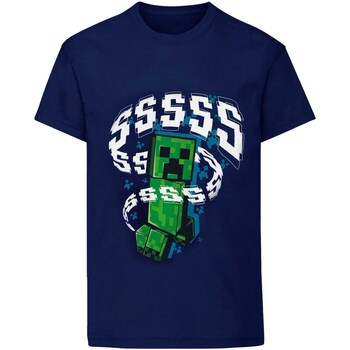 Textiel Kinderen T-shirts korte mouwen Minecraft  Blauw