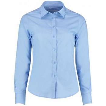 Textiel Dames Overhemden Kustom Kit K242 Blauw