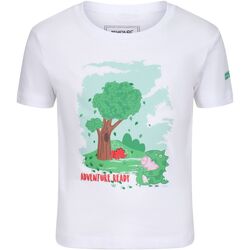 Textiel Kinderen T-shirts korte mouwen Regatta  Wit