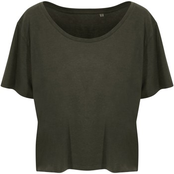 Textiel Dames T-shirts met lange mouwen Ecologie EA02F Groen