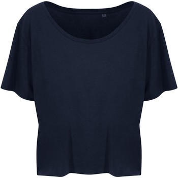 Textiel Dames T-shirts met lange mouwen Ecologie EA02F Blauw