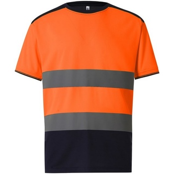Textiel Heren T-shirts met lange mouwen Yoko  Oranje