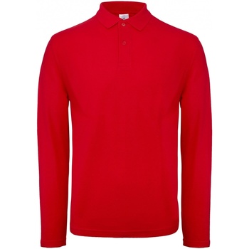 Textiel Heren Polo's lange mouwen B And C PUI12 Rood