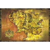Wonen Posters The Lord Of The Rings TA435 Multicolour