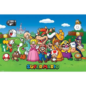 Wonen Posters Super Mario TA2706 Multicolour