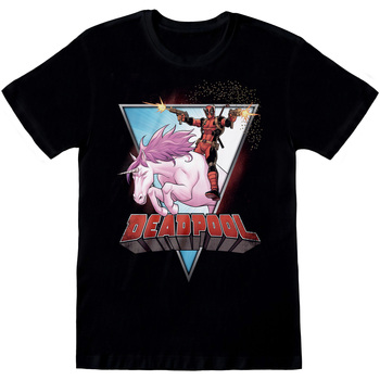 Textiel T-shirts korte mouwen Deadpool  Zwart