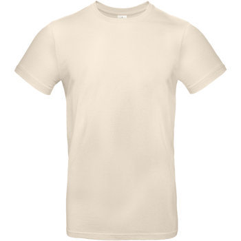 Textiel Heren T-shirts met lange mouwen B And C BA220 Beige