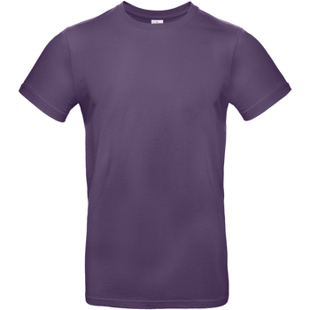Textiel Heren T-shirts met lange mouwen B And C BA220 Violet