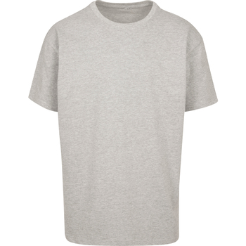 Textiel T-shirts met lange mouwen Build Your Brand BY102 Grijs