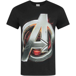 Textiel Heren T-shirts korte mouwen Avengers  Zwart