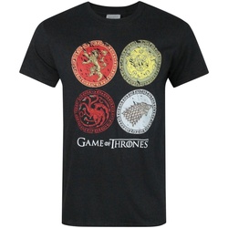 Textiel Heren T-shirts korte mouwen Game Of Thrones  Zwart