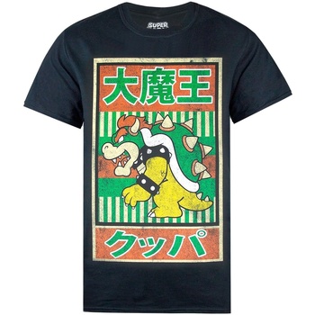 Textiel Heren T-shirts met lange mouwen Super Mario  Zwart