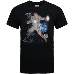 Textiel Heren T-shirts korte mouwen Iron Man  Zwart