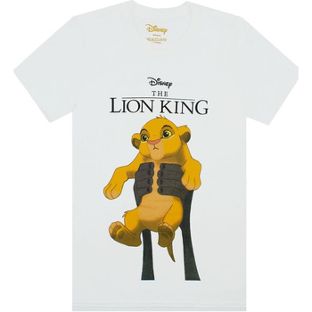 Textiel Dames T-shirts met lange mouwen The Lion King  Wit