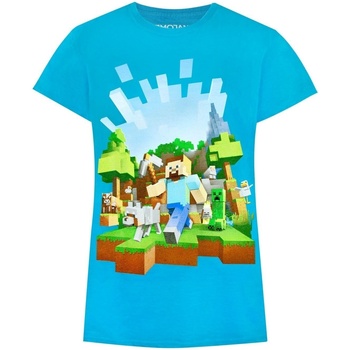Textiel Meisjes T-shirts met lange mouwen Minecraft  Blauw
