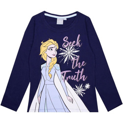 Textiel Meisjes T-shirts met lange mouwen Disney  Blauw