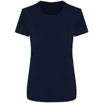 Textiel Dames T-shirts met lange mouwen Ecologie EA04F Blauw