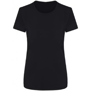 Textiel Dames T-shirts met lange mouwen Ecologie EA04F Zwart