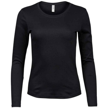 Textiel Dames T-shirts met lange mouwen Tee Jays T590 Zwart