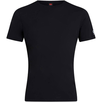 Textiel Heren T-shirts korte mouwen Canterbury CN226 Zwart