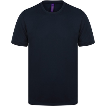 Textiel Heren T-shirts met lange mouwen Henbury H024 Blauw