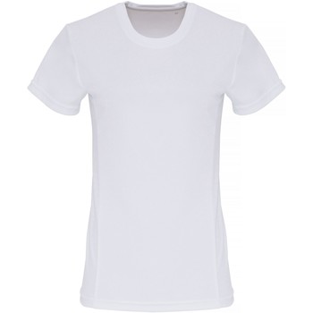 Textiel Dames T-shirts met lange mouwen Tridri TR024 Wit
