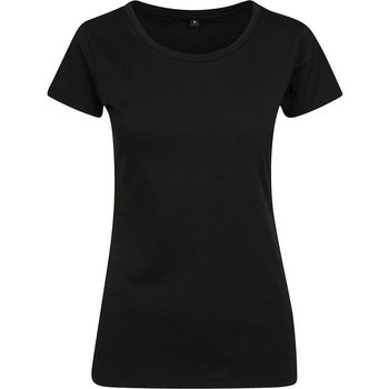 Textiel Dames T-shirts met lange mouwen Build Your Brand BY086 Zwart