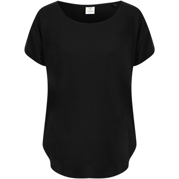 Textiel Dames T-shirts met lange mouwen Tombo TL527 Zwart