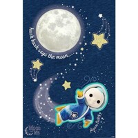 Wonen Posters Moon And Me TA5903 Blauw