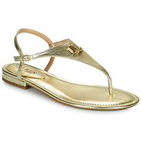 Schoenen Dames Sandalen / Open schoenen Lauren Ralph Lauren ELLINGTON SANDALS CASUAL Goud