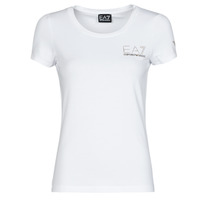 Textiel Dames T-shirts korte mouwen Emporio Armani EA7 TROLOPA Wit