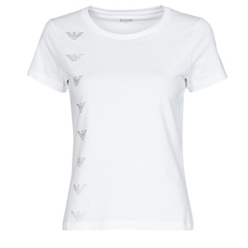 Textiel Dames T-shirts korte mouwen Emporio Armani EA7 TRUQUI Wit