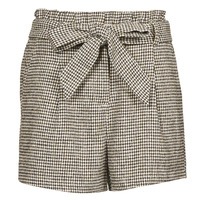 Textiel Dames Korte broeken / Bermuda's Betty London PIUBELLA Zwart / Ecru