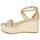 Schoenen Dames Sandalen / Open schoenen MICHAEL Michael Kors SERENA WEDGE ESPADRILLE Goud