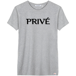 Textiel Dames T-shirts met lange mouwen French Disorder T-shirt femme  Prive Grijs