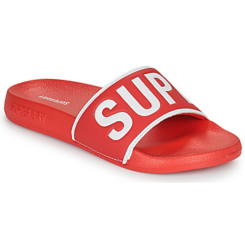 Schoenen Dames slippers Superdry Code Core Pool Slide Rood