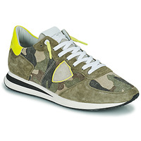 Schoenen Heren Lage sneakers Philippe Model TRPX LOW MAN Camouflage / Kaki / Geel