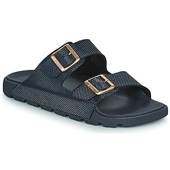 Schoenen Heren Leren slippers BOSS Surfley_Sand_dmprmt Blauw