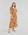 Textiel Dames Lange jurken Naf Naf KSAHARA Geel / Oranje