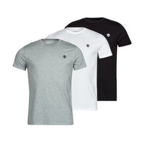 Textiel Heren T-shirts korte mouwen Timberland SS BASIC JERSEY X3 Wit / Grijs / Zwart